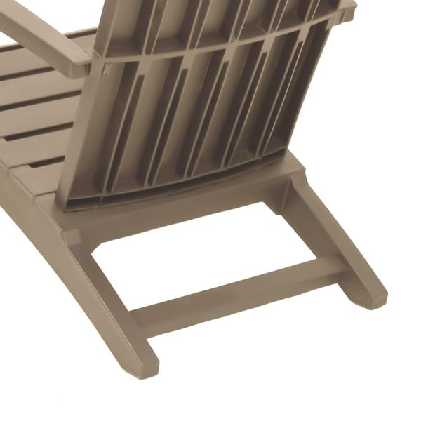 vidaXL Adirondack-havestol polypropylen lysebrun