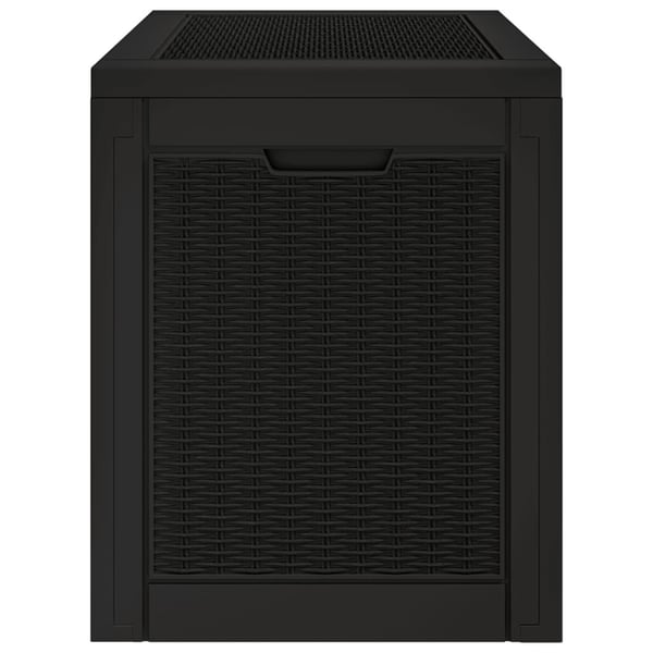 vidaXL opbevaringskasse til haven 55,5x43x53 cm polypropylen sort