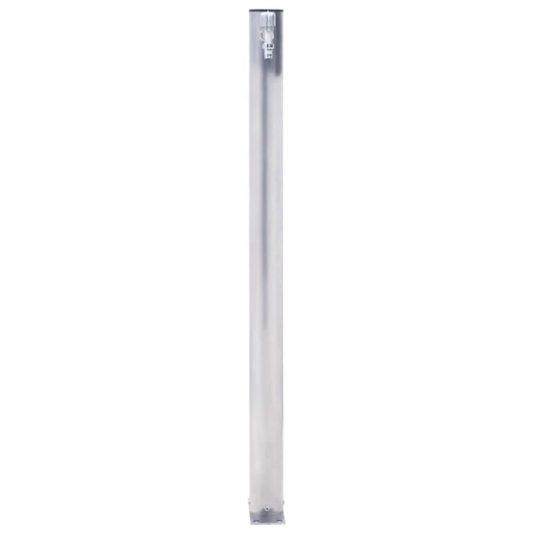 vidaXL Hagevannsøyle 60 cm rustfritt stål rund
