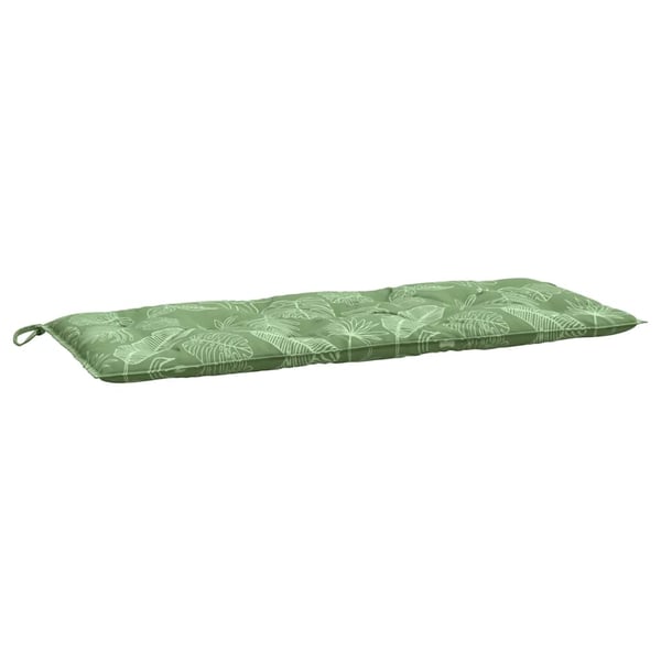 vidaXL hynder til havebænk 2 stk 120x50x7 cm stof bladmønster