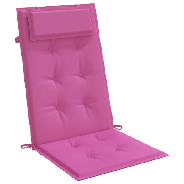 vidaXL stolehynder m. høj ryg 4 stk. oxfordstof pink