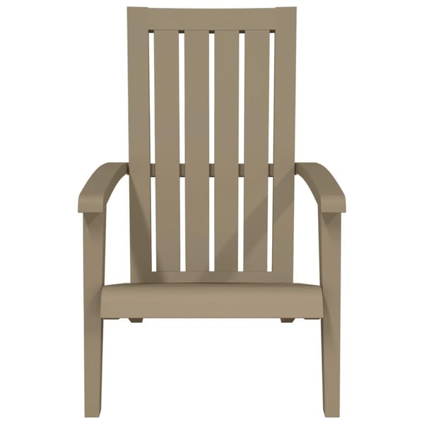 vidaXL Adirondack hagestoler 2 stk lysebrun polypropylen