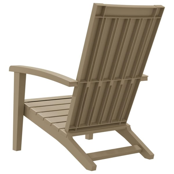 vidaXL Adirondack hagestoler 2 stk lysebrun polypropylen