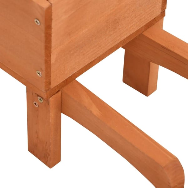 vidaXL Plantekasser trillebår 2 stk 47x15x19 cm heltre gran