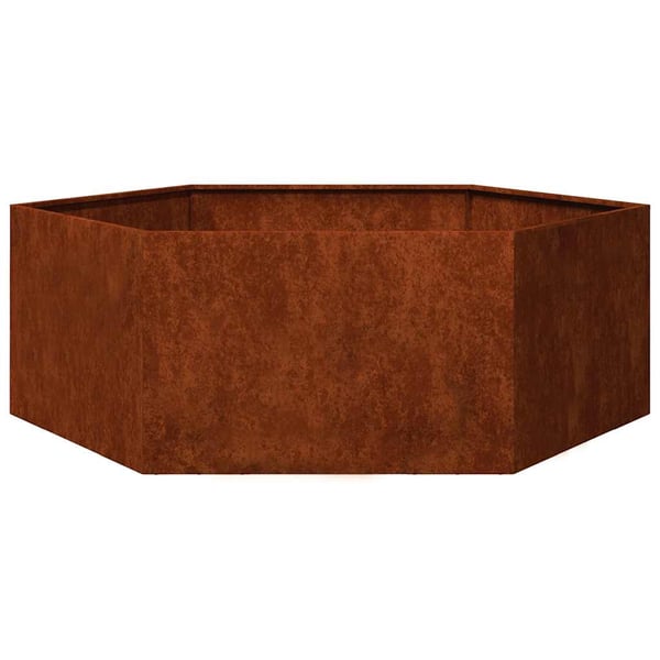 vidaXL Kukkalaatikko ruoste 138x120x45 cm Corten teräs