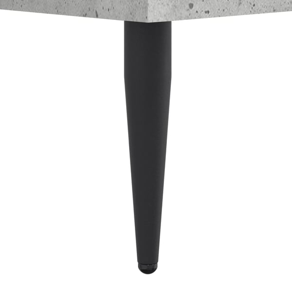 vidaXL Sengeramme betonggrå 140x190 cm konstruert tre