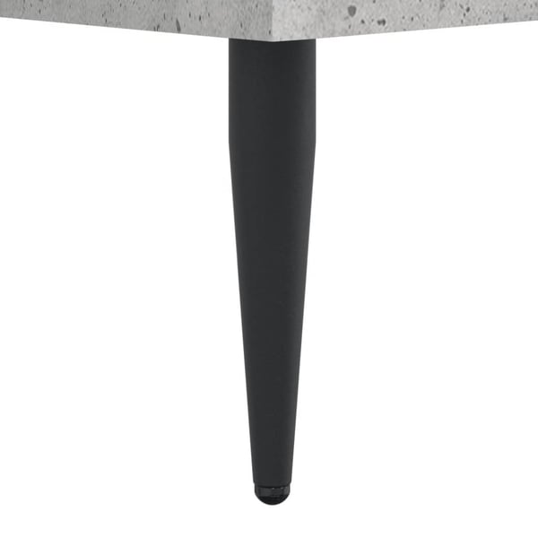 vidaXL Sengeramme betonggrå 120x190 cm konstruert tre