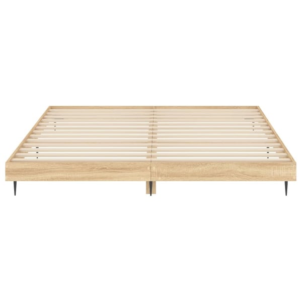 vidaXL sengestel uden madras 180x200 cm konstrueret træ sonoma-eg