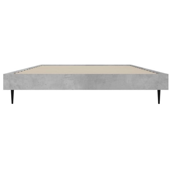 vidaXL Sengeramme betonggrå 90x190 cm konstruert tre