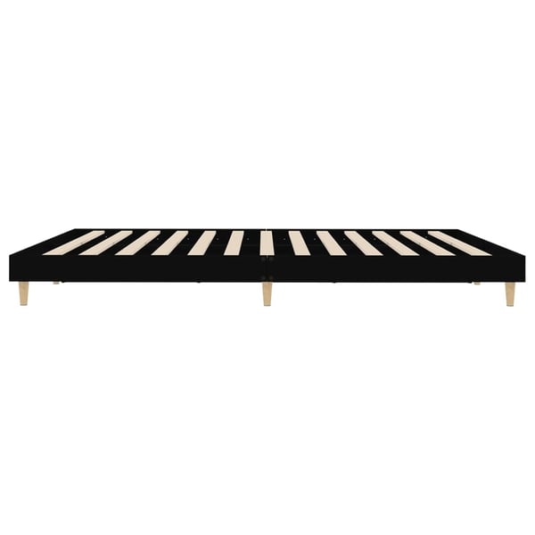 vidaXL Sengeramme svart 200x200 cm konstruert tre