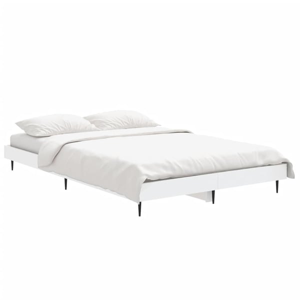 vidaXL Sengeramme hvit 120x190 cm konstruert tre