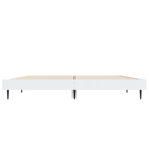 vidaXL Sengeramme hvit 120x190 cm konstruert tre