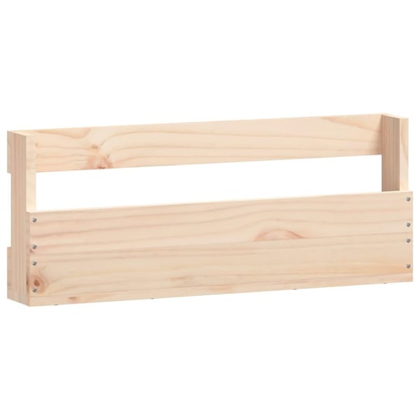 vidaXL Veggmonterte skohyller 2 stk 59x9x23 cm heltre furu