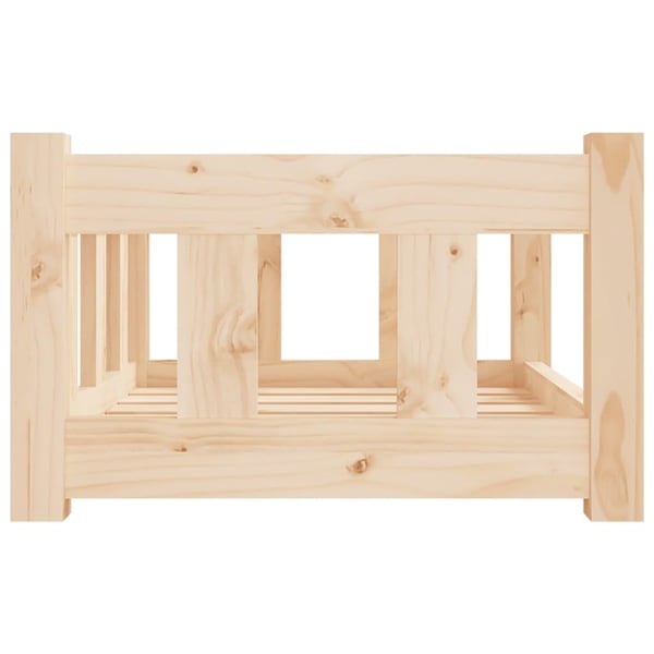 vidaXL hundeseng 55,5x45,5x28 cm massivt fyrretræ