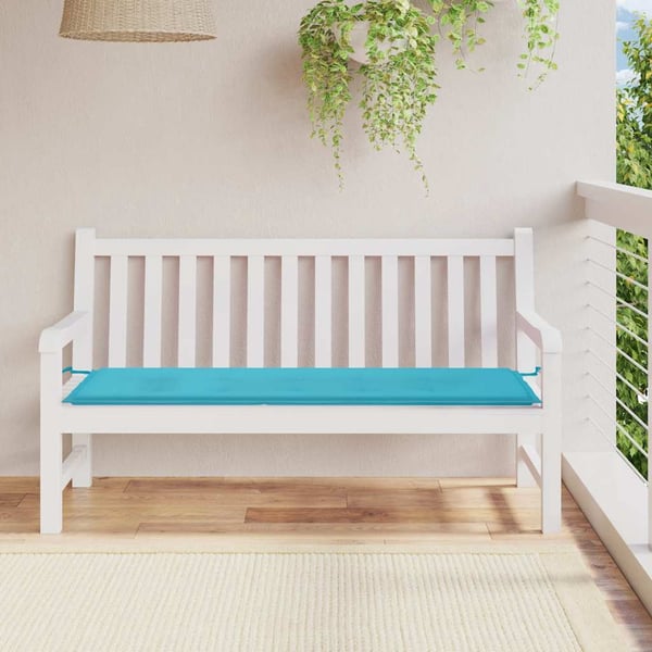 vidaXL hynde til havebænk 150x50x3 cm oxfordstof turkis