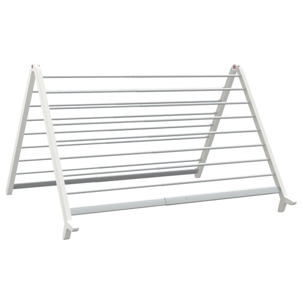 vidaXL Tørkestativ for badekar uttrekkbart 53-90 cm aluminium