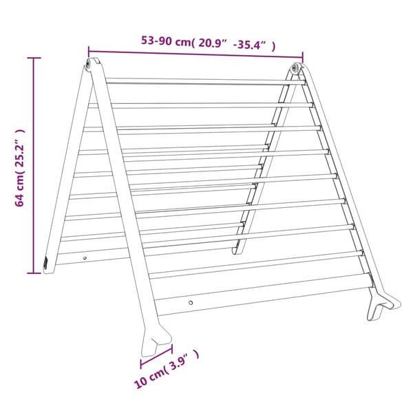 vidaXL Tørkestativ for badekar uttrekkbart 53-90 cm aluminium