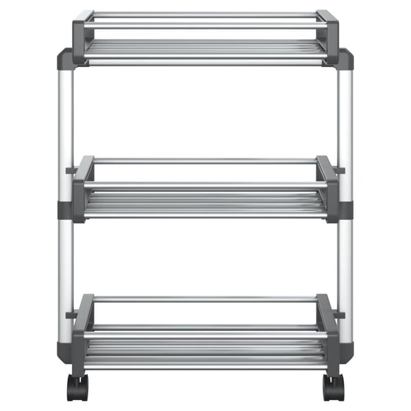 vidaXL Oppbevaringsvogn 59x20x75 cm aluminium