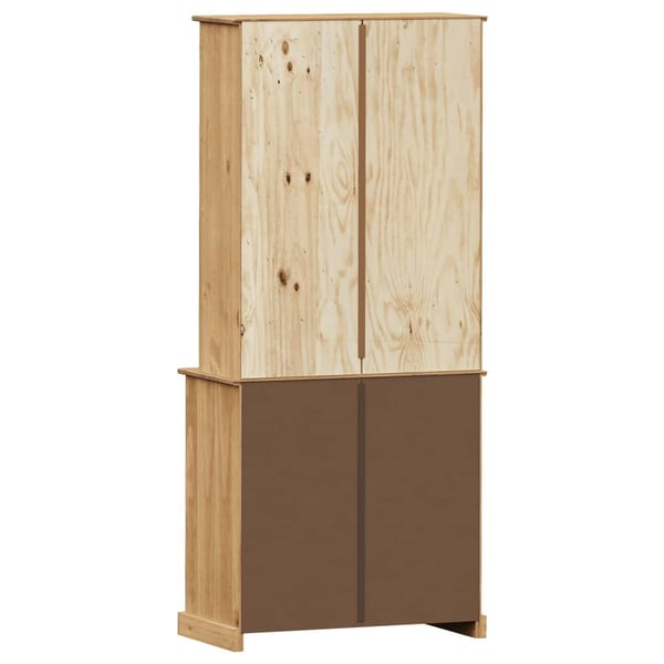 vidaXL Highboard VIGO 78x40x175 cm heltre furu