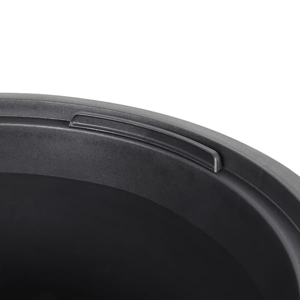 vidaXL Plantekasse med avtakbar potte antrasitt 8 / 22 L PP rillet