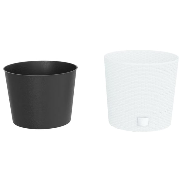 vidaXL Plantekasse med avtakbar potte antrasitt 15 / 15,3 L PP rotting
