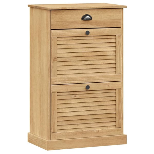 vidaXL skoskab VIGO 60x35x96 cm massivt fyrretræ