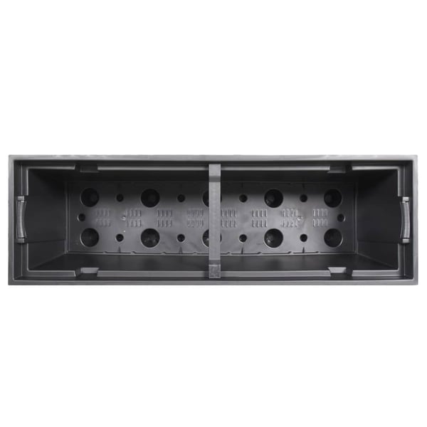 vidaXL Plantekasse med avtakbar potte antrasitt 12 / 44 L PP rotting