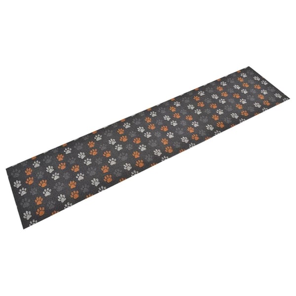 vidaXL køkkentæppe 60x300 cm potedesign vaskbart velour