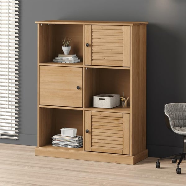 vidaXL bogreol VIGO 90x35x114,5 cm massivt fyrretræ