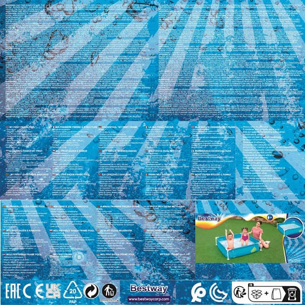 Bestway My First Frame Pool 122x122x30,5 cm