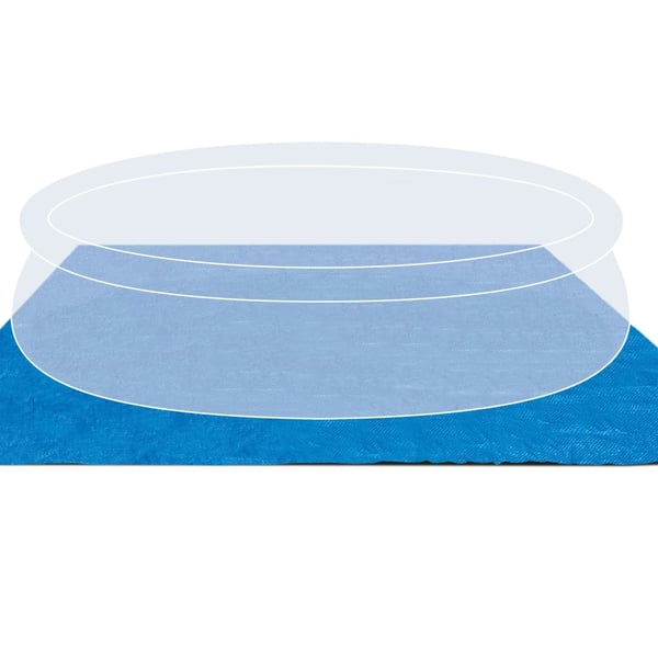 INTEX poolunderlag 472x472 cm firkantet 28048