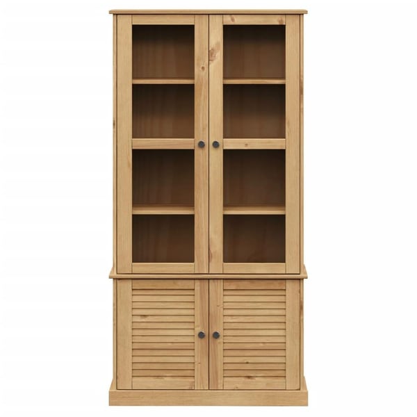 vidaXL Vitrine VIGO 85x35x170 cm heltre furu