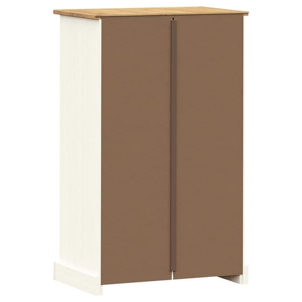 vidaXL Skoskap VIGO hvit 60x35x96 cm heltre furu