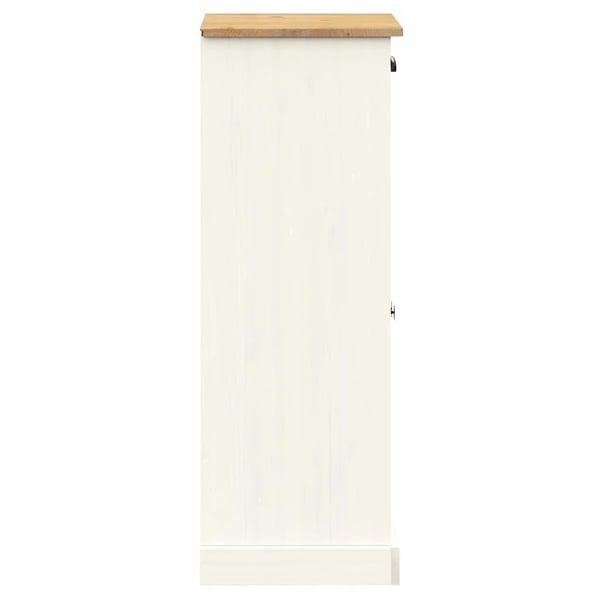 vidaXL Skoskap VIGO hvit 60x35x96 cm heltre furu