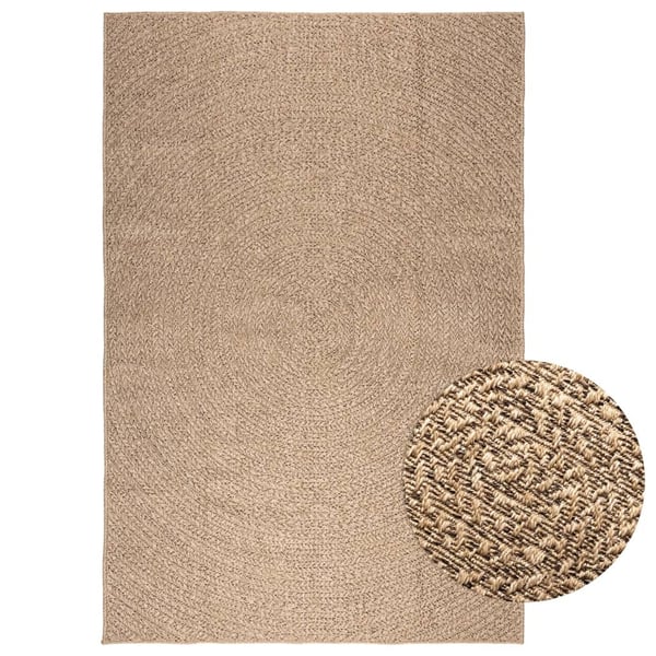 vidaXL Teppe ZIZUR 160x230 cm jute-utseende innendørs og utendørs