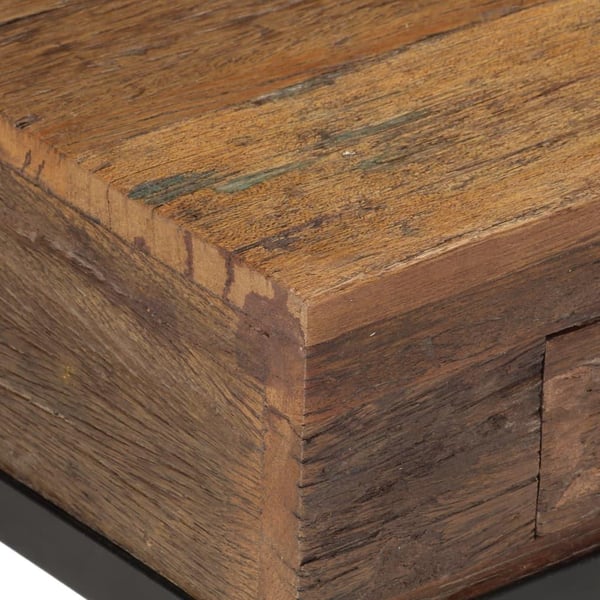 vidaXL TV-benk 110x30x46 cm gjenvunnet heltre