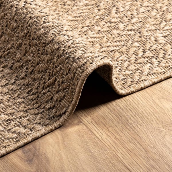 vidaXL Teppe ZIZUR 140x200 cm jute-utseende innendørs og utendørs