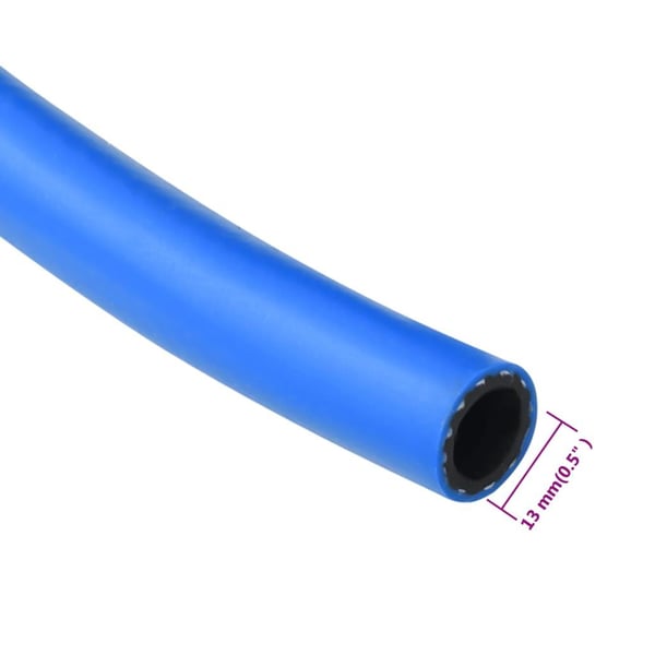 vidaXL luftslange 0,7" 2 m PVC blå