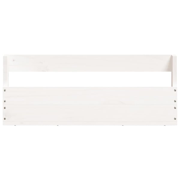 vidaXL Veggmonterte skohyller 2 stk hvit 59x9x23 cm heltre furu