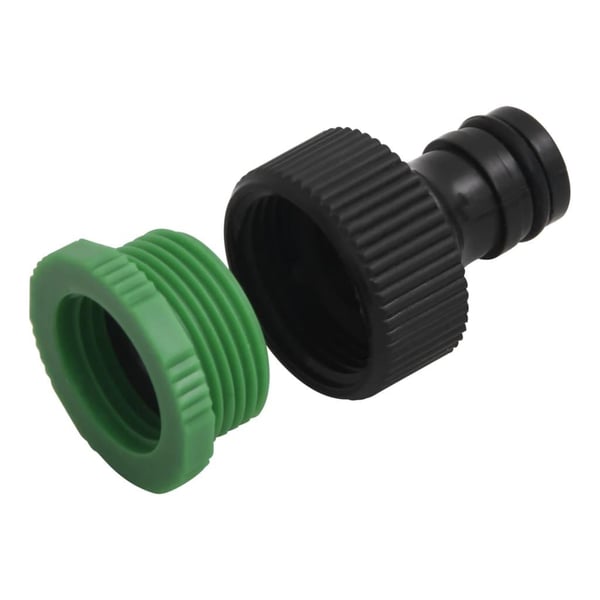 vidaXL Puutarhaletku liitinsarjalla vihreä 0,5" 50 m PVC
