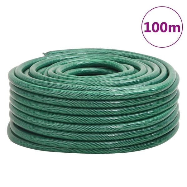 vidaXL Puutarhaletku vihreä 100 m PVC