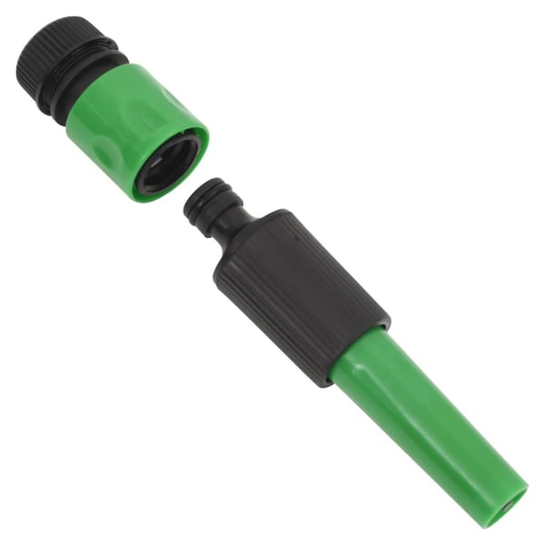 vidaXL Puutarhaletku liitinsarjalla vihreä 0,75" 30 m PVC