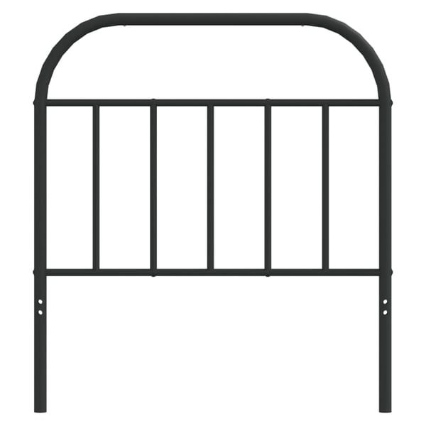 vidaXL Utskiftbar sengegavl i metall svart 80 cm