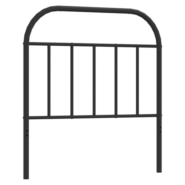 vidaXL udskiftningsgavl 90 cm metal sort