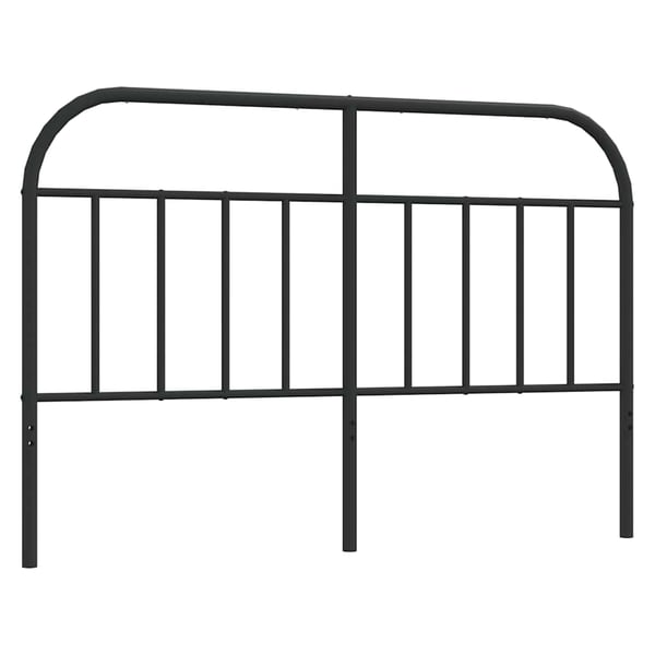 vidaXL Utskiftbar sengegavl i metall svart 140 cm