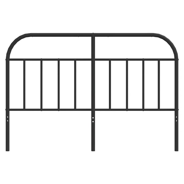 vidaXL udskiftningsgavl 135 cm metal sort