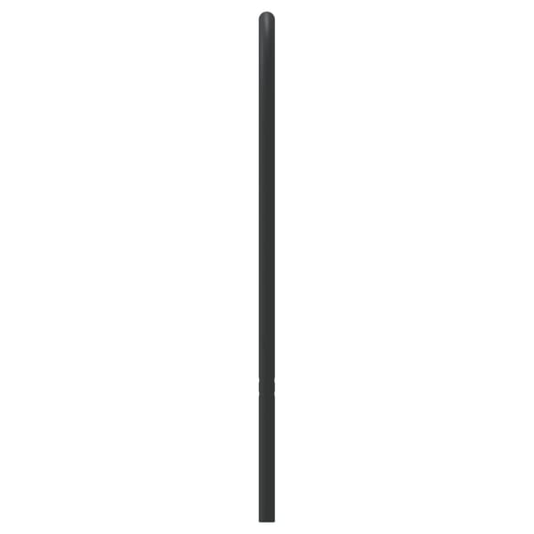 vidaXL sengegavl 180 cm metal sort