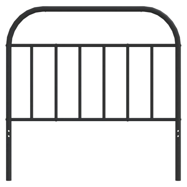 vidaXL udskiftningsgavl 107 cm metal sort