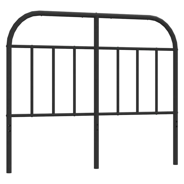 vidaXL udskiftningsgavl 120 cm metal sort