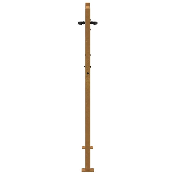 vidaXL havelåge 105x155 cm cortenstål græsdesign